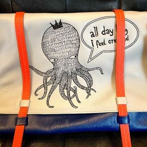 Min & Mon New York Reversible 100% Handmade Genuine Leather Crossbody Bag